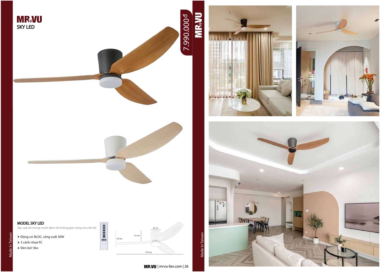 Bảng giá và Catalogue Quạt trần Mr Vũ mới nhất 2024 /Page 